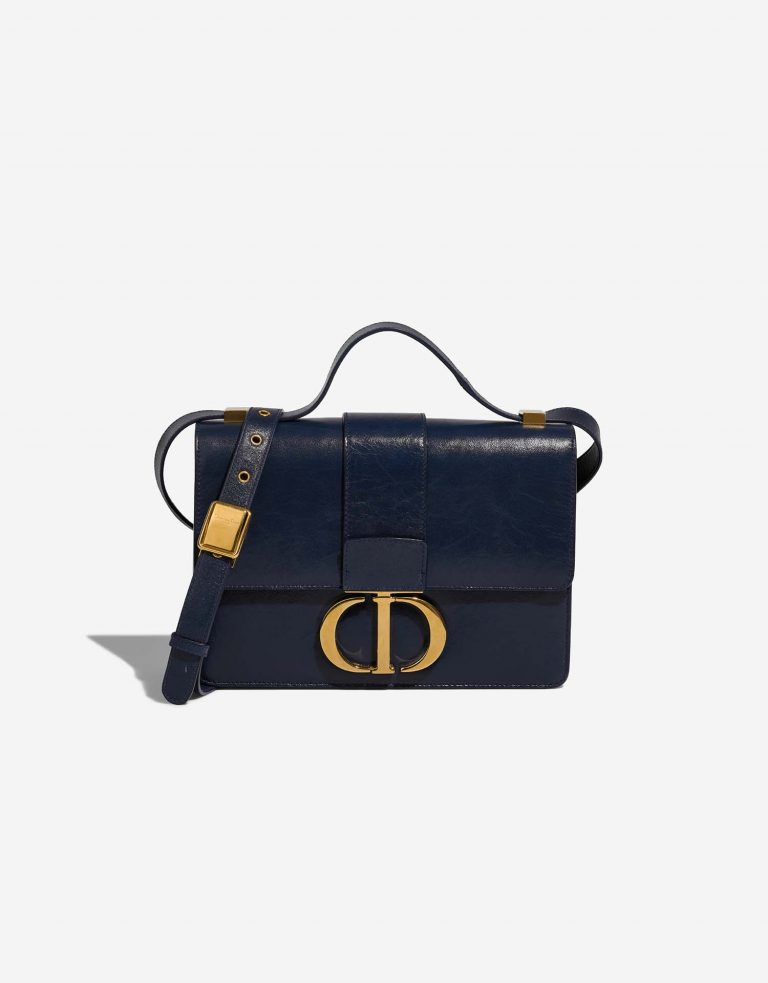 Dior 30Montaigne NavyBlue Front | Verkaufen Sie Ihre Designer-Tasche auf Saclab.com