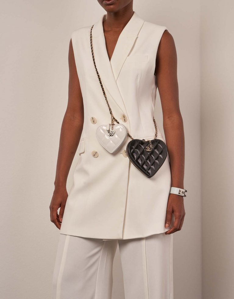 Chanel ClutchWithChain Black-White Front | Vendez votre sac de créateur sur Saclab.com