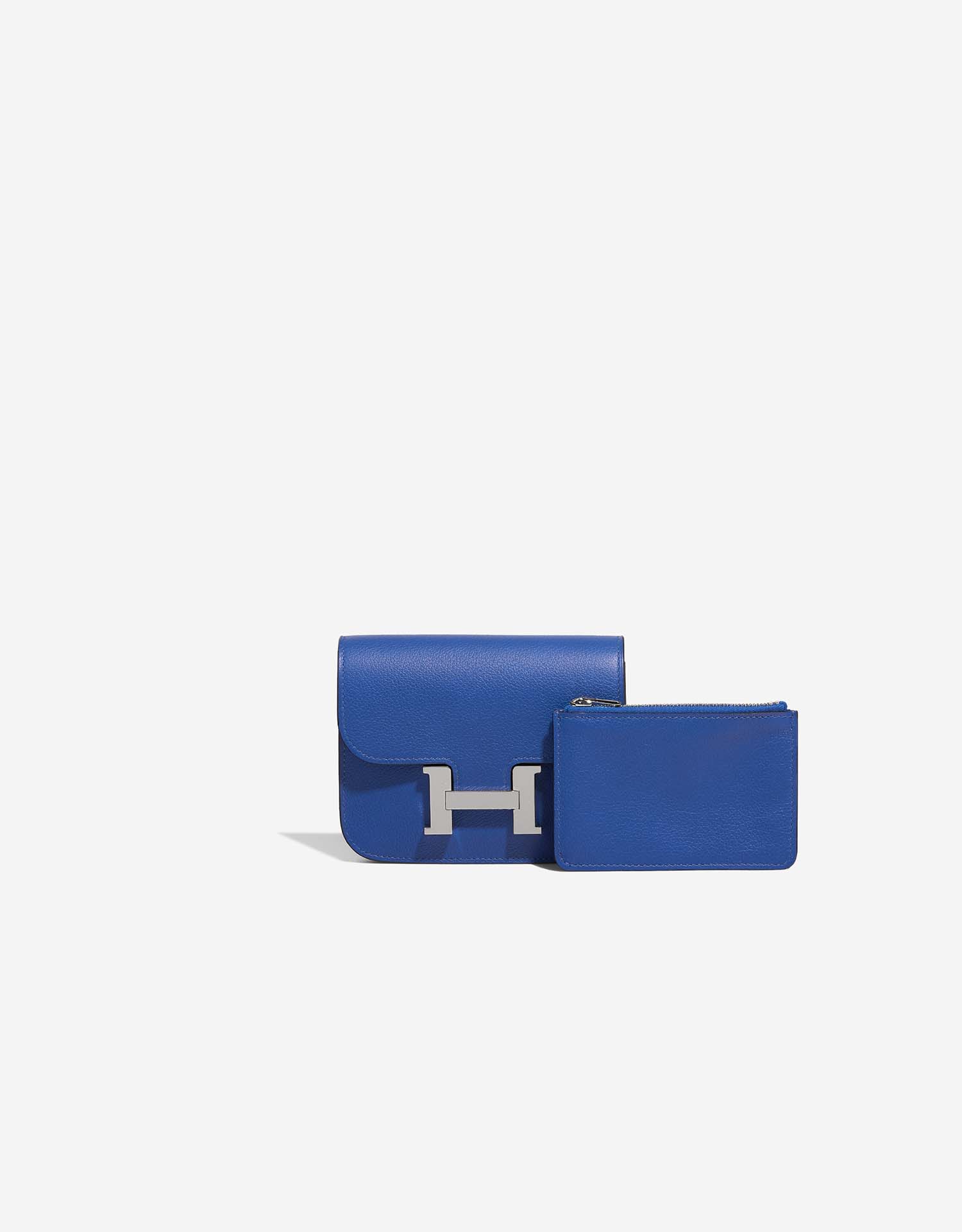 Blue Hermes Constance Compact Wallet – Designer Revival