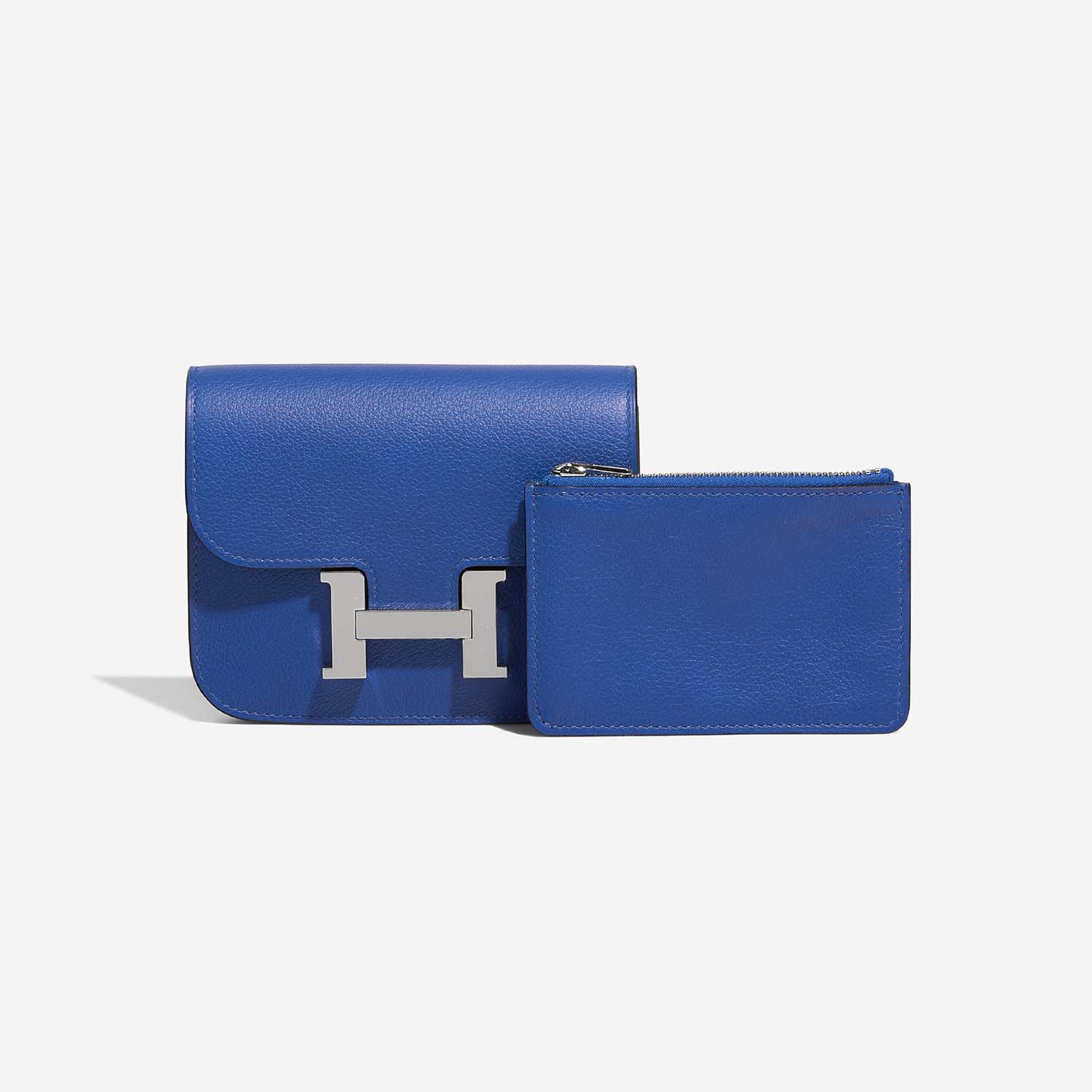 Hermès ConstanceSlimWallet BleuFrance 2F S | Sell your designer bag on Saclab.com
