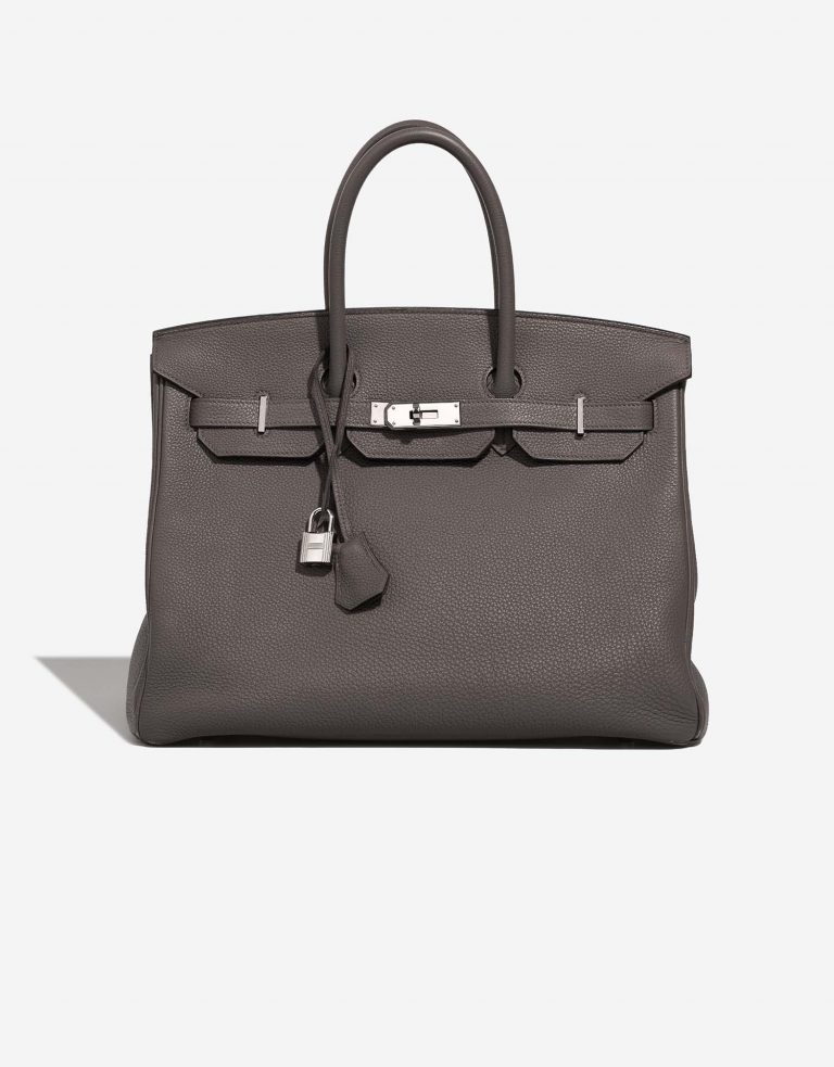 Hermès Birkin 35 Etain Front 1 | Verkaufen Sie Ihre Designertasche auf Saclab.com