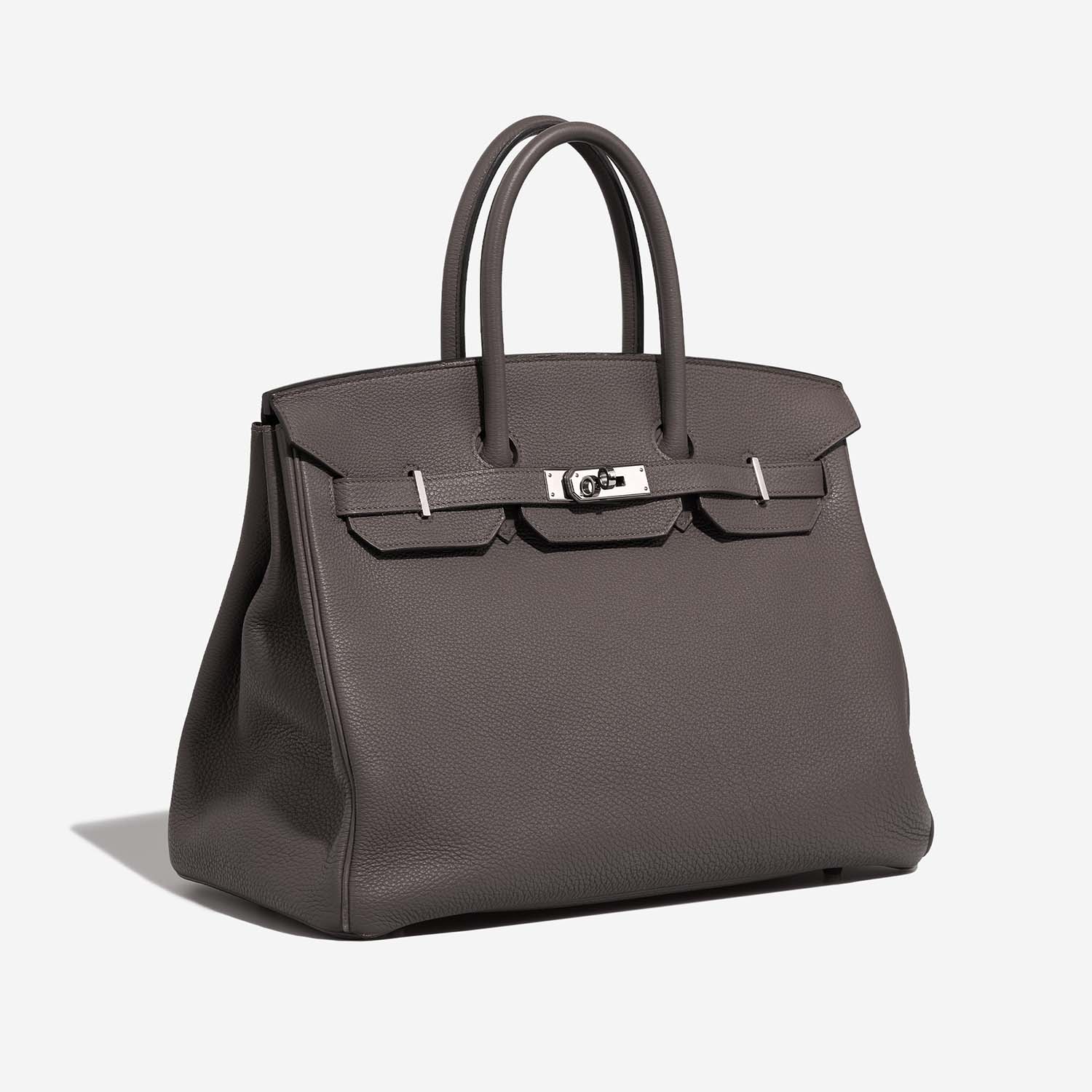 Hermès Birkin 35 Etain Side Front | Verkaufen Sie Ihre Designer-Tasche auf Saclab.com