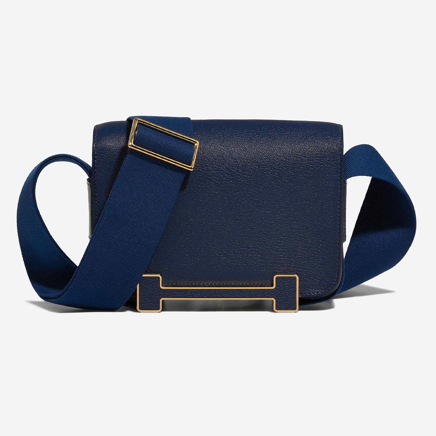 Hermès Geta Navy Front  | Sell your designer bag on Saclab.com