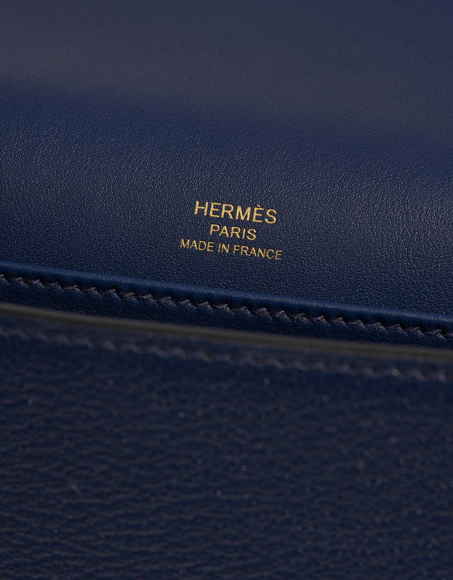 Hermès Geta Navy Logo  | Sell your designer bag on Saclab.com