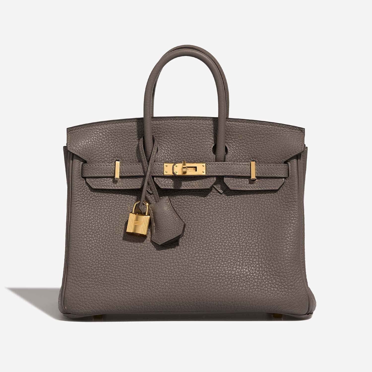HERMES Birkin 25 Swift Leather Gold Hardware Classic handbag B 2023 Etoupe  Grey
