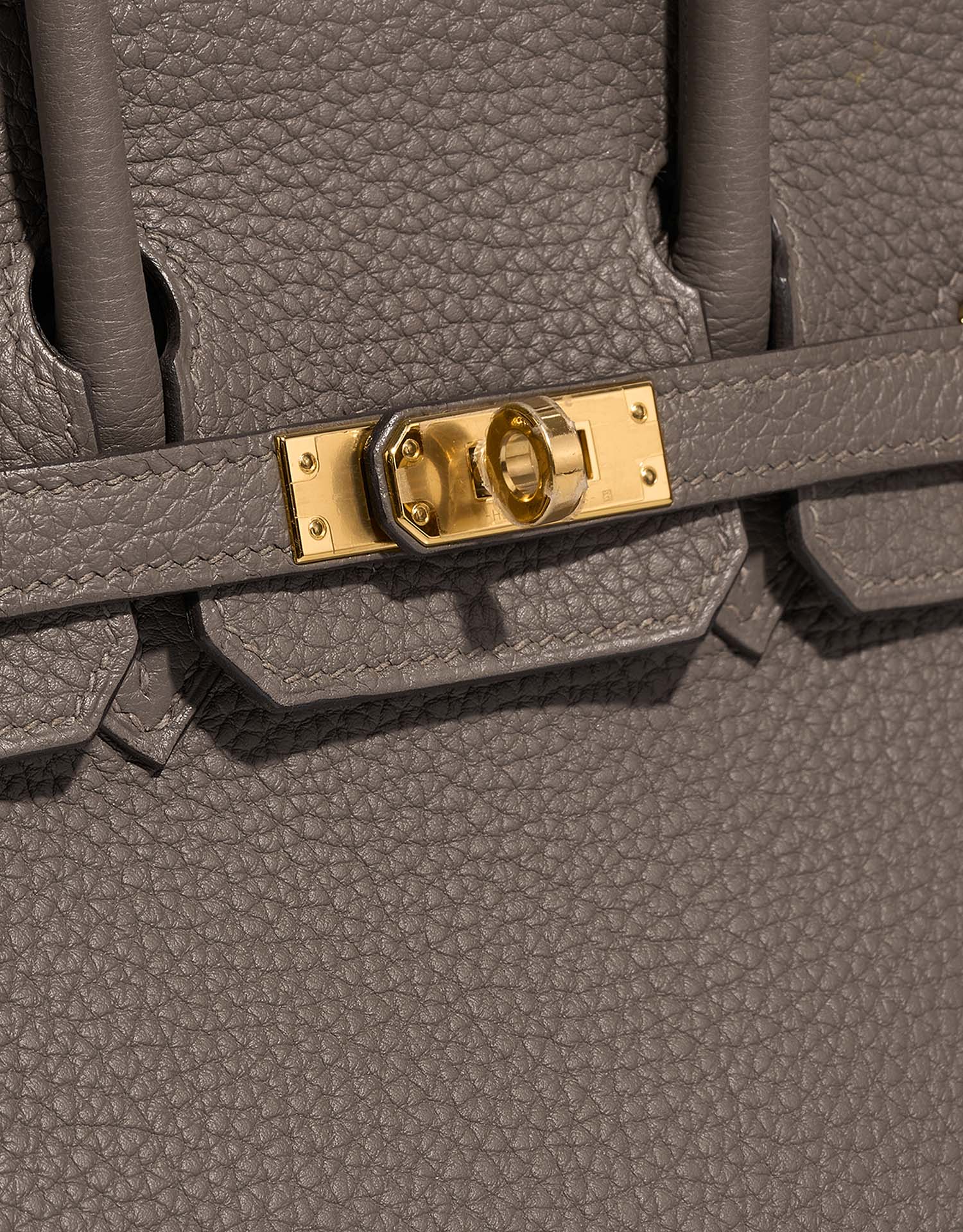 HERMÈS Birkin 25 handbag in Gris Meyer Togo leather with Gold
