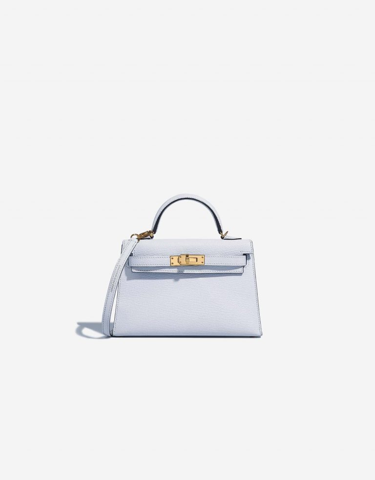 Hermès Kelly Mini BleuBrume Front  | Sell your designer bag on Saclab.com