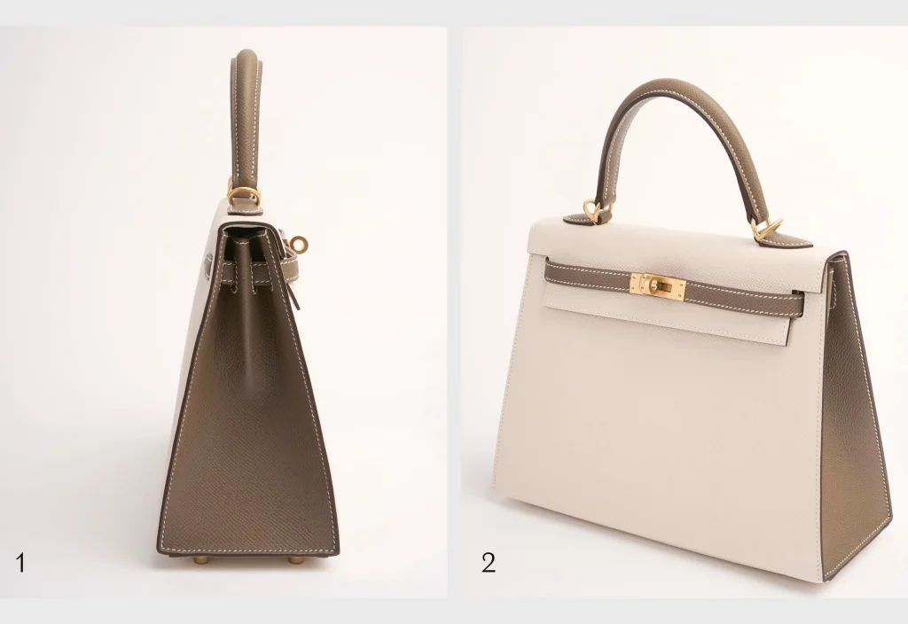 HERMES KELLY 25 VS 28, Sellier vs Retourne