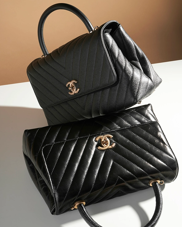 Chanel Caviar vs. Lambskin leather