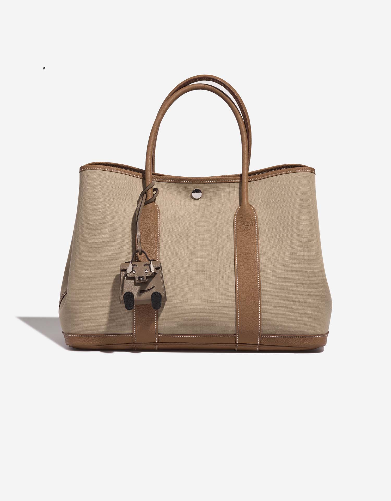 Hermès KellyDollCharm PM Etoupe Closing System  | Sell your designer bag on Saclab.com