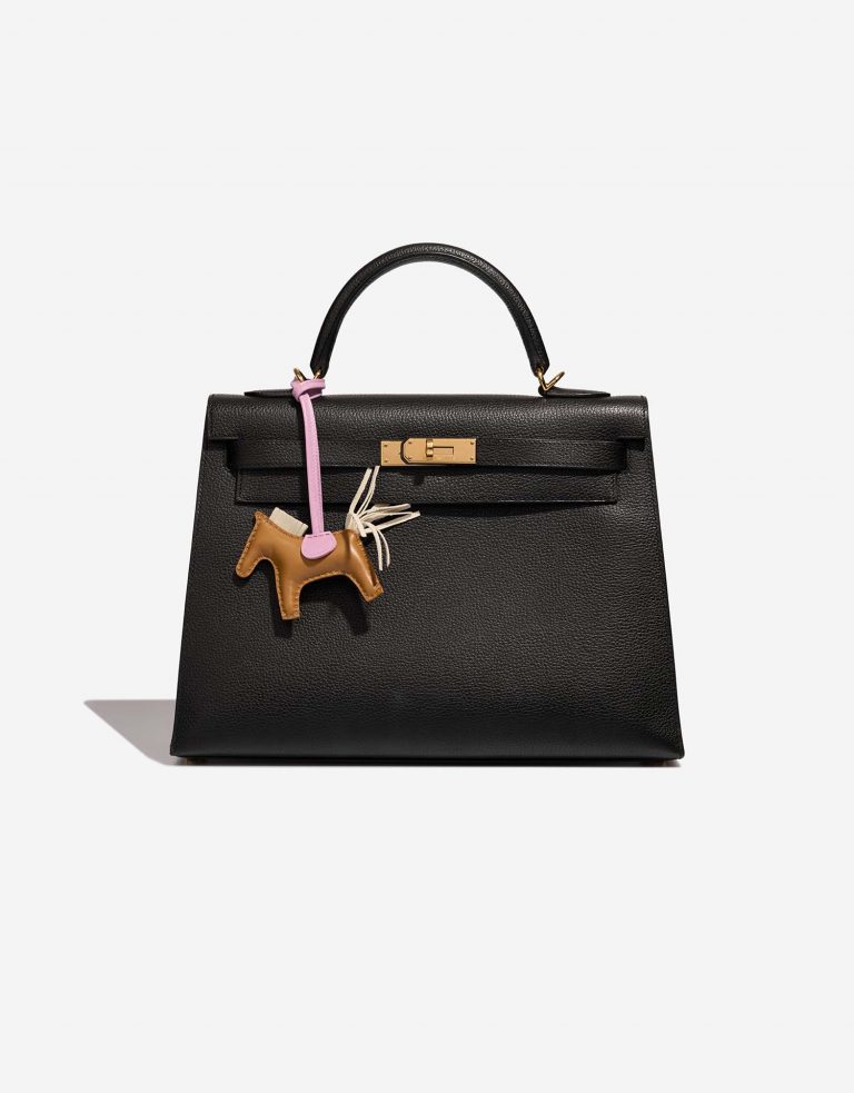 Hermès Rodeo PM sesame-craie-mauvesylvestre Front  | Sell your designer bag on Saclab.com