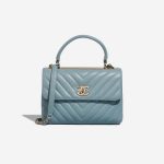 Chanel TimelessHandle Small LightBlue Front  | Sell your designer bag on Saclab.com