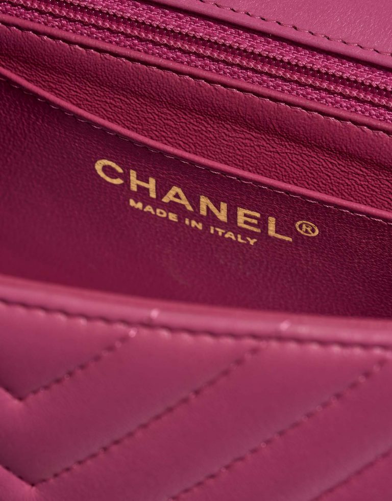 Chanel Timeless MiniRectangular Pink Logo  | Sell your designer bag on Saclab.com