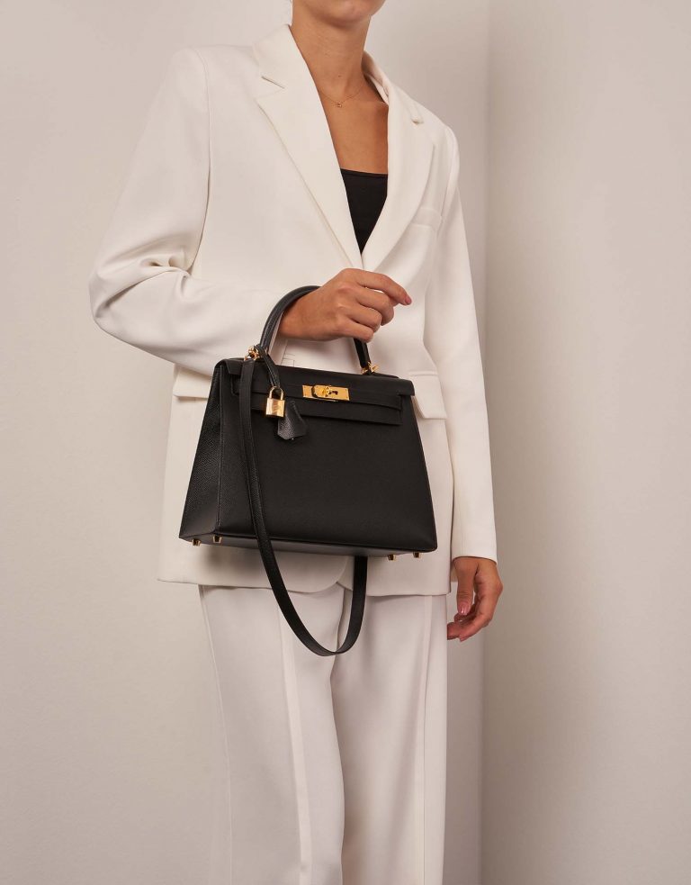 Hermès Kelly 28 Black Front | Verkaufen Sie Ihre Designer-Tasche auf Saclab.com