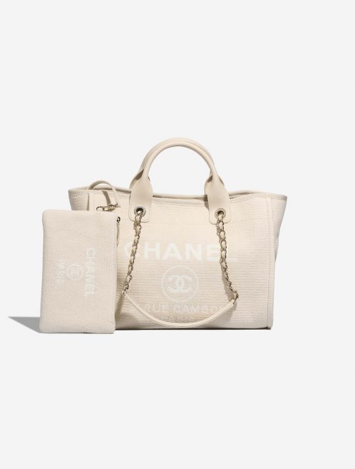 Chanel Deauville Small Cream Front  | Sell your designer bag on Saclab.com