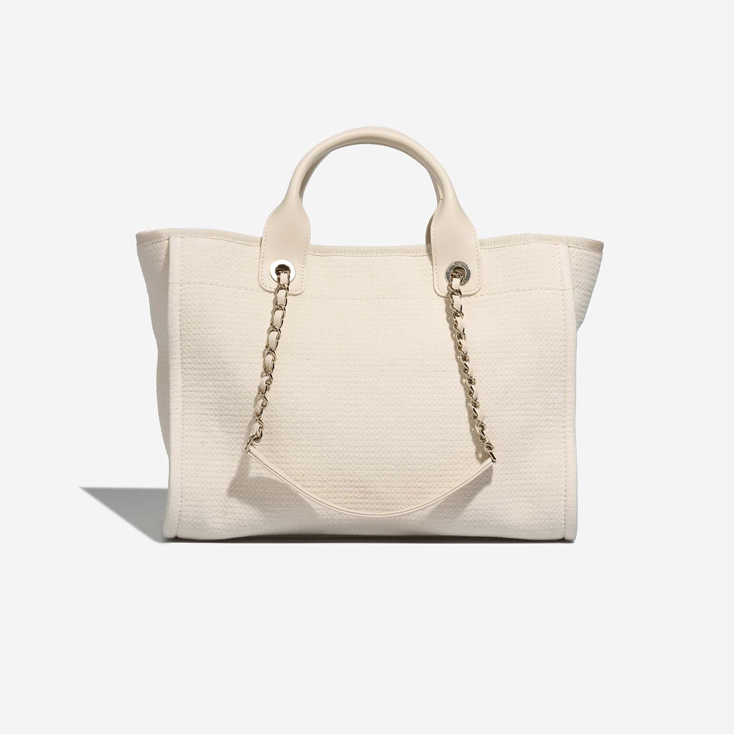 Chanel Deauville Small Cream Back  | Sell your designer bag on Saclab.com