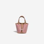 Hermès Picotin Micro Chai-Rose-White Front  | Sell your designer bag on Saclab.com