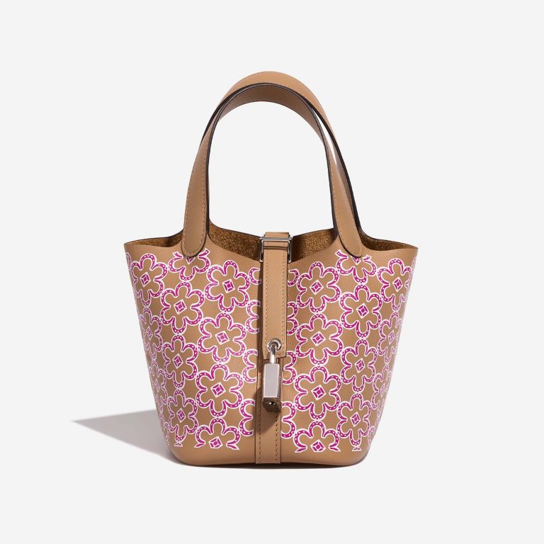 Hermès Picotin Micro Chai-Rose-White Front  | Sell your designer bag on Saclab.com