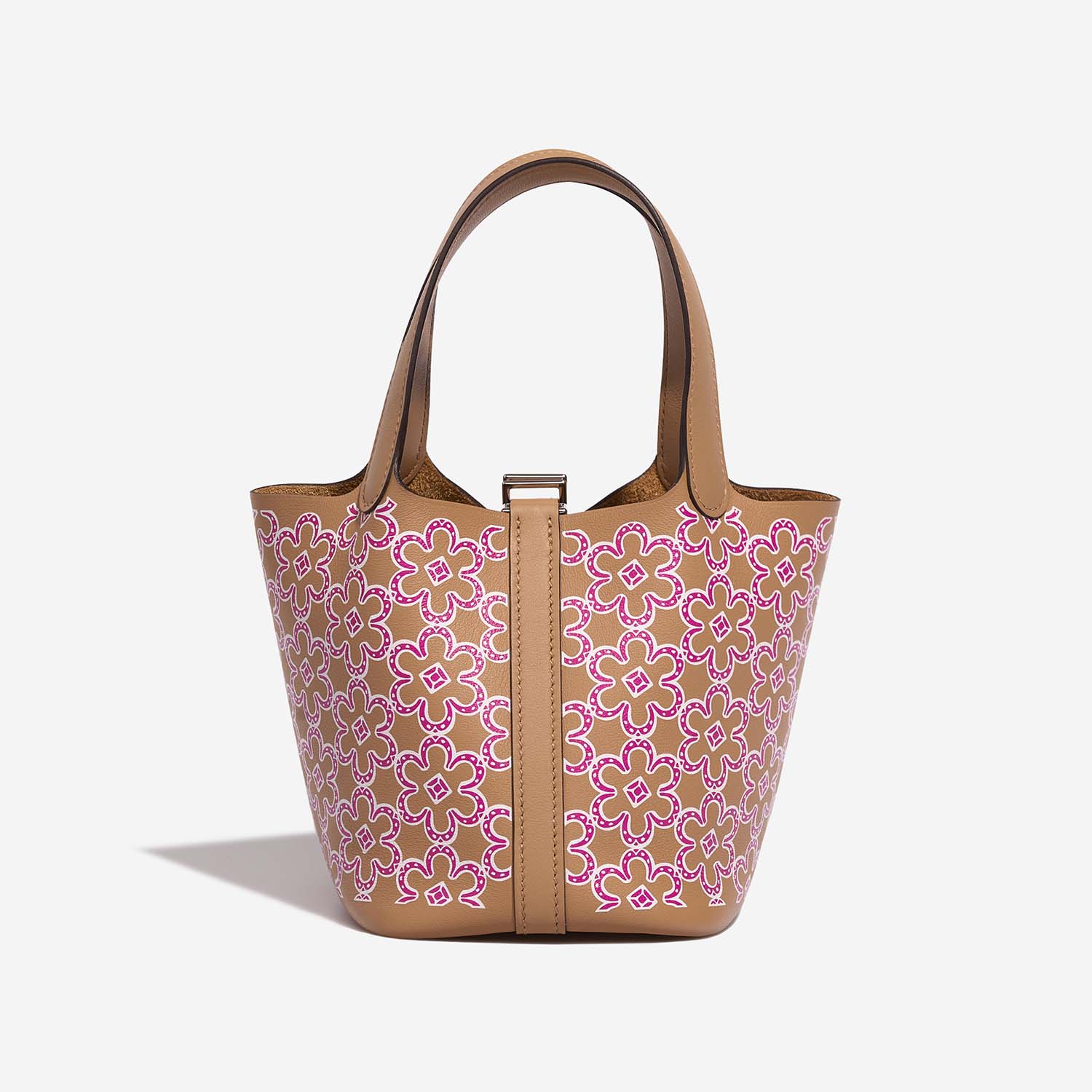Hermès Picotin Micro Chai-Rose-White Back  | Sell your designer bag on Saclab.com