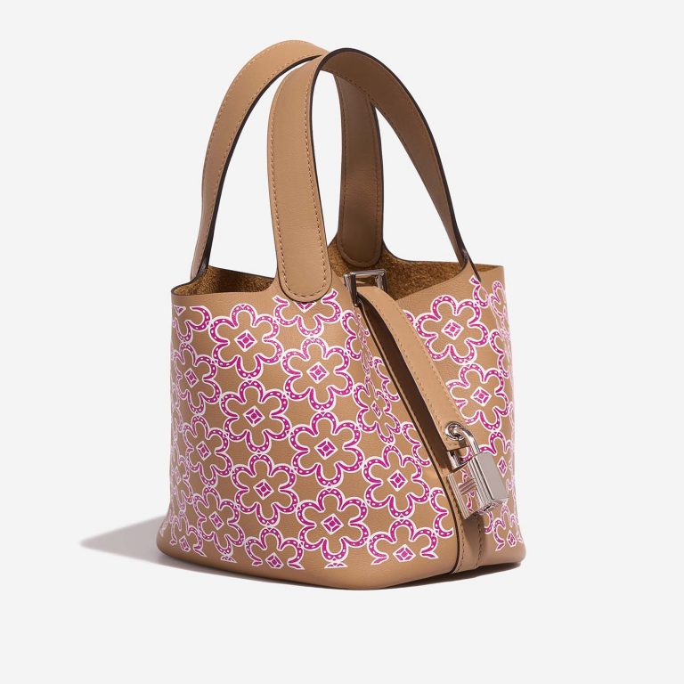 Hermès Picotin Micro Chai-Rose-White Side Front  | Sell your designer bag on Saclab.com