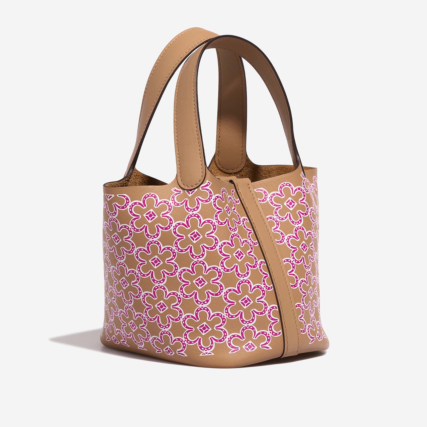 Hermès Picotin Micro Chai-Rose-White 7SB S | Sell your designer bag on Saclab.com