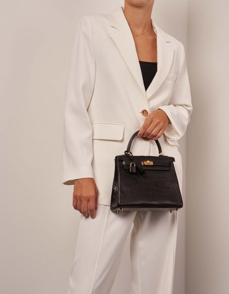 Hermès Kelly 25 Schwarz 0F | Verkaufen Sie Ihre Designer-Tasche auf Saclab.com