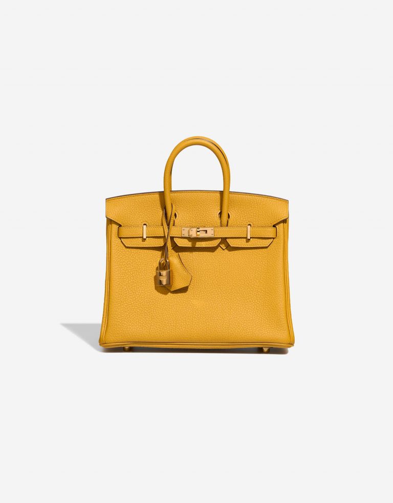 Hermès Birkin 25 JauneAmbre Front | Vendez votre sac de créateur sur Saclab.com