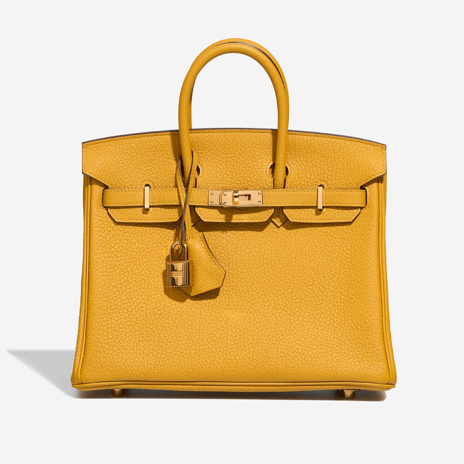 Hermès Birkin 25 JauneAmbre Front  | Sell your designer bag on Saclab.com