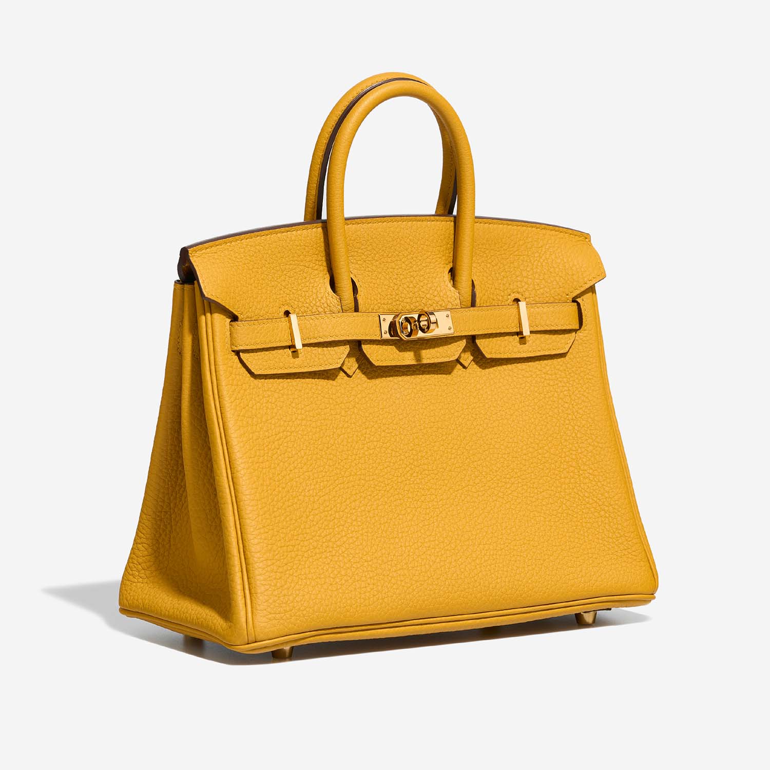 Hermès Birkin 25 JauneAmbre Side Front  | Sell your designer bag on Saclab.com