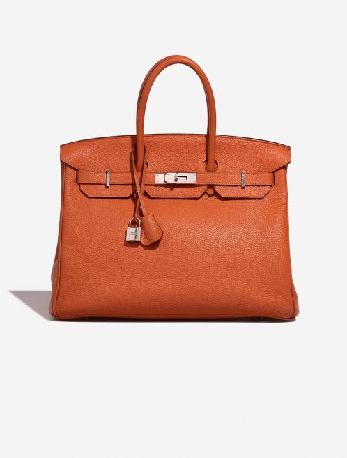 Hermès Birkin 35 OrangeH Front  | Sell your designer bag on Saclab.com