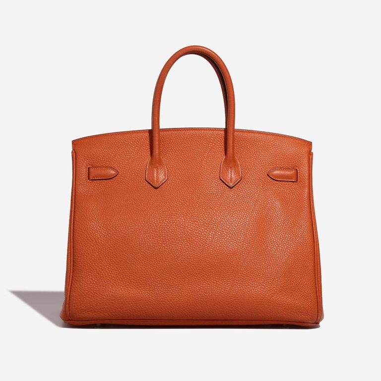 Hermès Birkin 35 OrangeH Back  | Sell your designer bag on Saclab.com