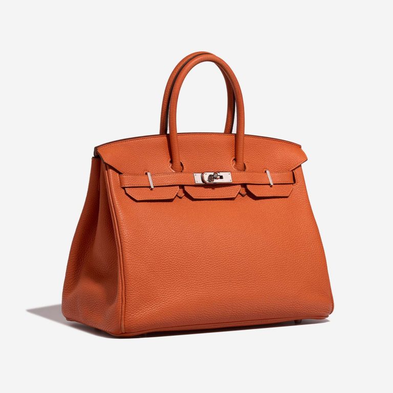 Hermès Birkin 35 OrangeH Side Front  | Sell your designer bag on Saclab.com