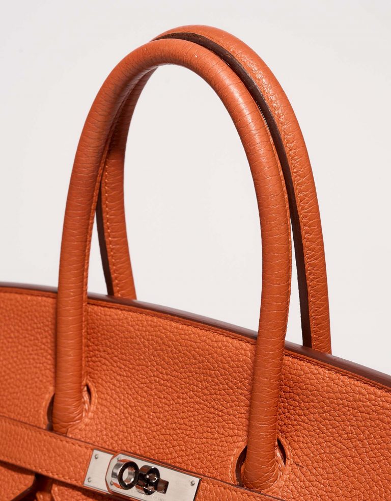 Hermès Birkin 35 OrangeH signs of wear 1 | Sell your designer bag on Saclab.com