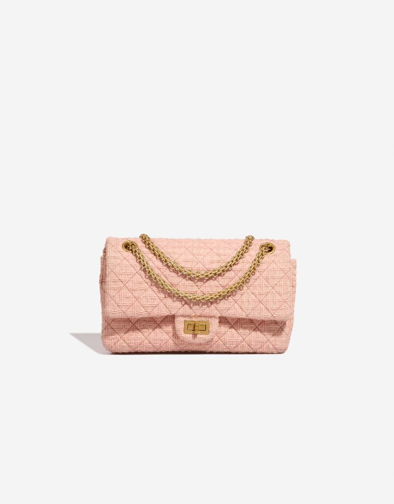 Pre-owned Chanel bag 2.55 Reissue 225 Tweed Pink Pink | Sell your designer bag on Saclab.com