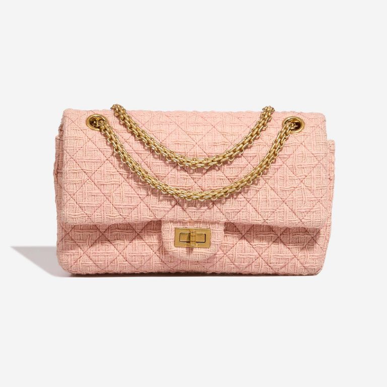 Chanel 2.55 Reissue 225 Tweed Pink Front | Sell your designer bag