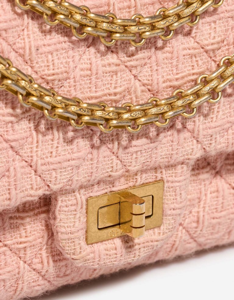 Chanel 2.55 Reissue 225 Tweed Pink Closing System | Sell your designer bag