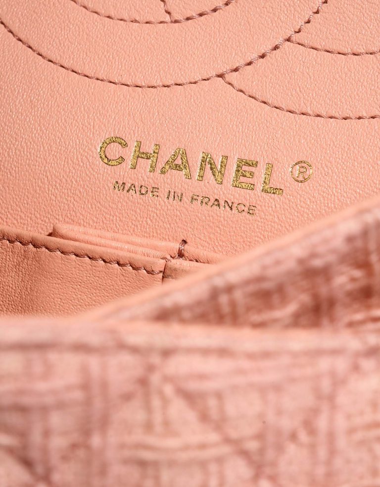 Chanel 2.55 Reissue 225 Tweed Pink Logo | Sell your designer bag