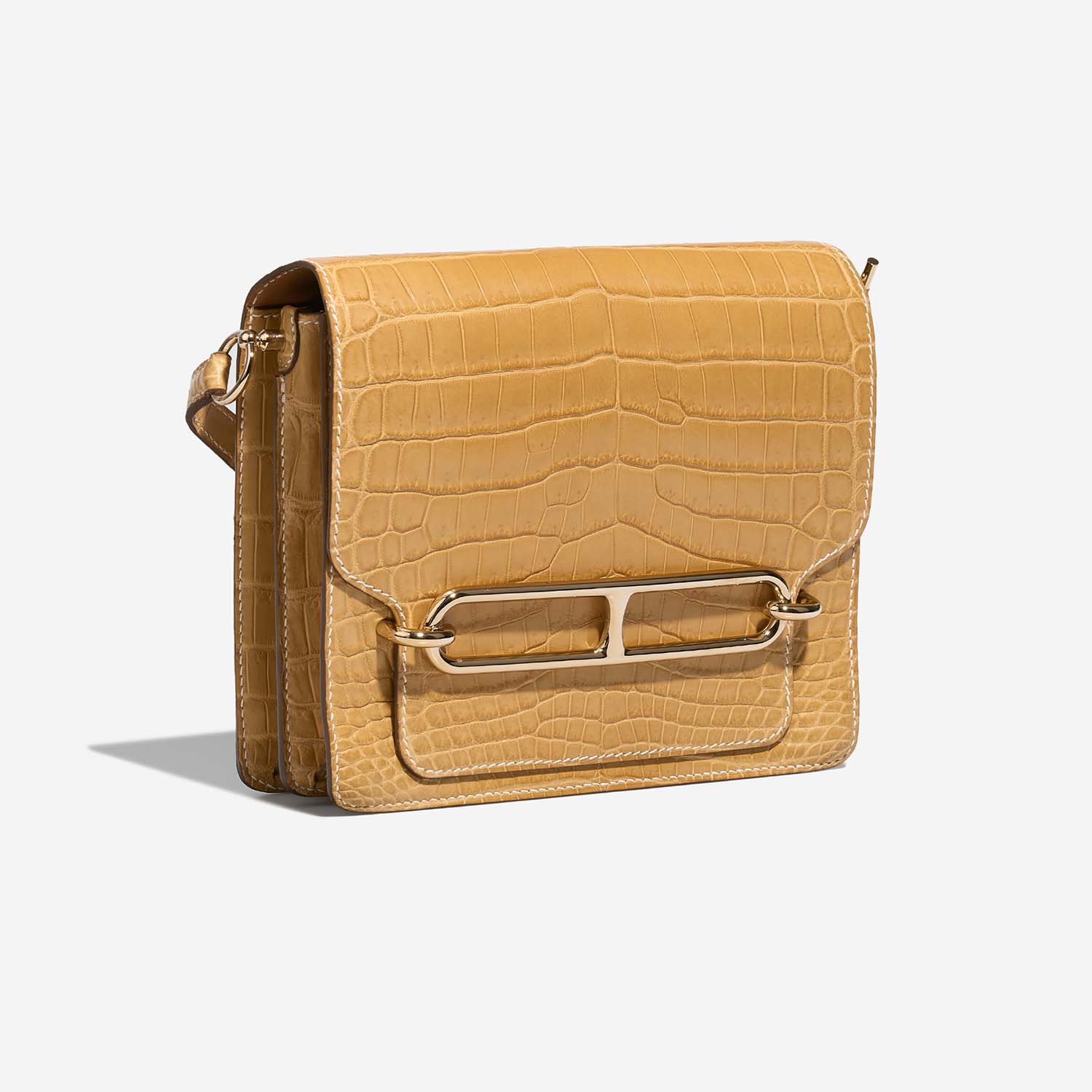 Hermès Roulis 23 Naturel Side Front  | Sell your designer bag on Saclab.com