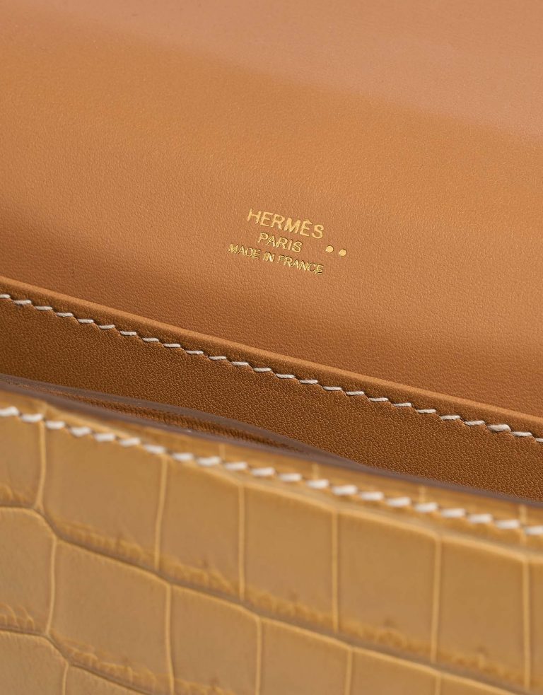 Hermès Roulis 23 Naturel Logo  | Sell your designer bag on Saclab.com