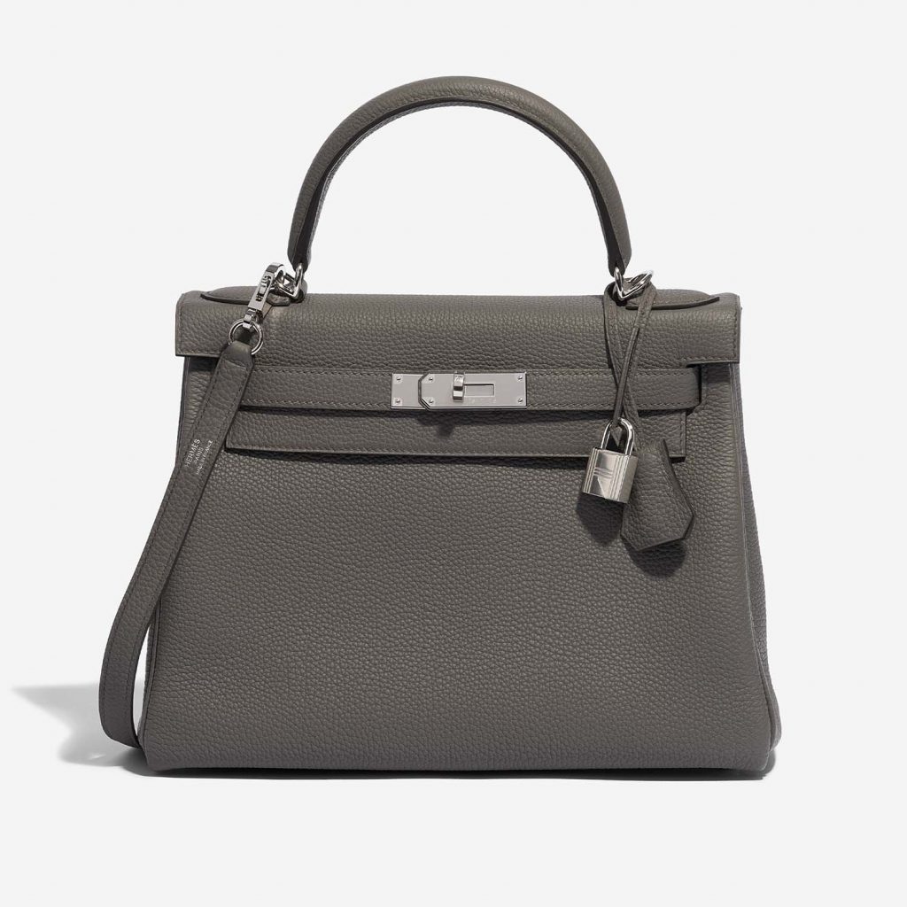 Hermès Kelly 28 Togo Gris Étain | SACLÀB