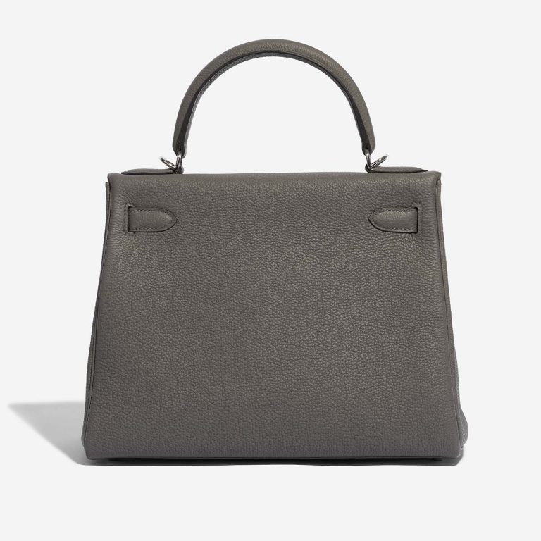 Hermès Kelly 28 GrisEtain Back  | Sell your designer bag on Saclab.com