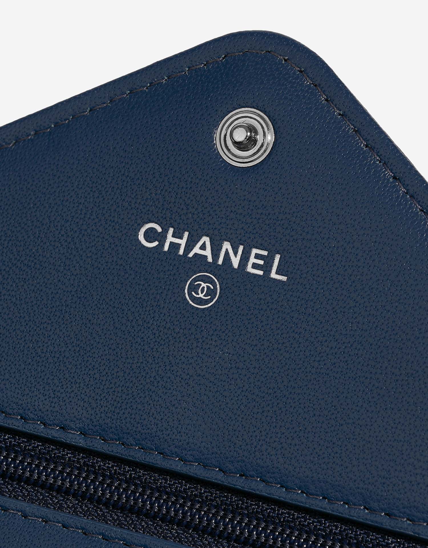 Chanel WalletOnChain Blue Logo  | Sell your designer bag on Saclab.com