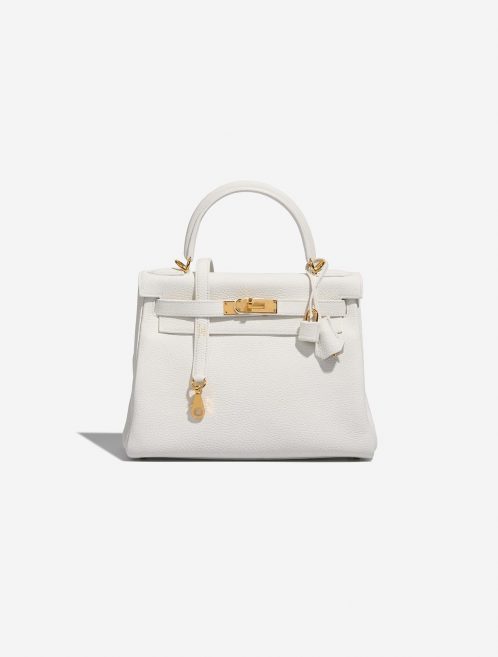 Hermès Kelly 28 Blanc Front  | Sell your designer bag on Saclab.com