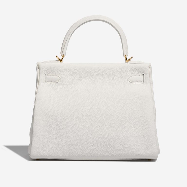 Hermès Kelly 28 Blanc Back  | Sell your designer bag on Saclab.com