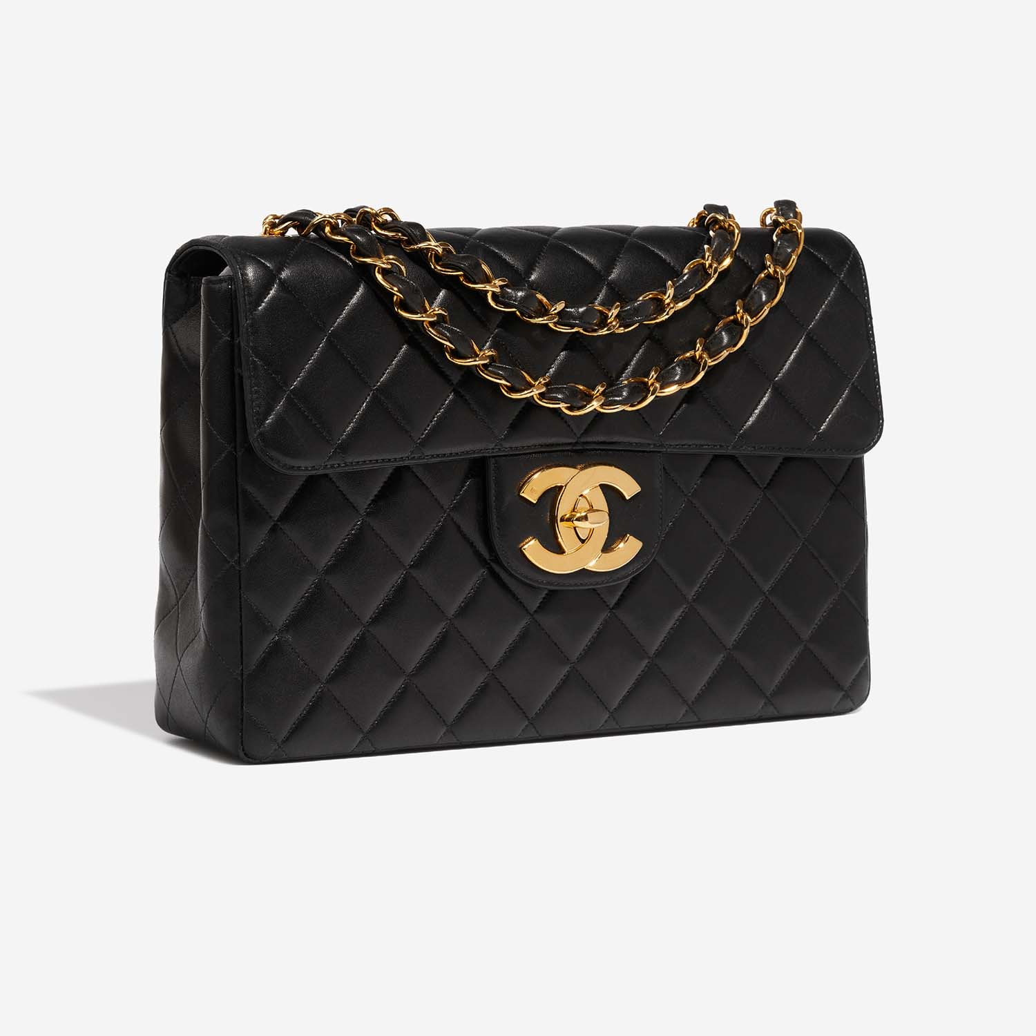 quilted black leather chanel purse