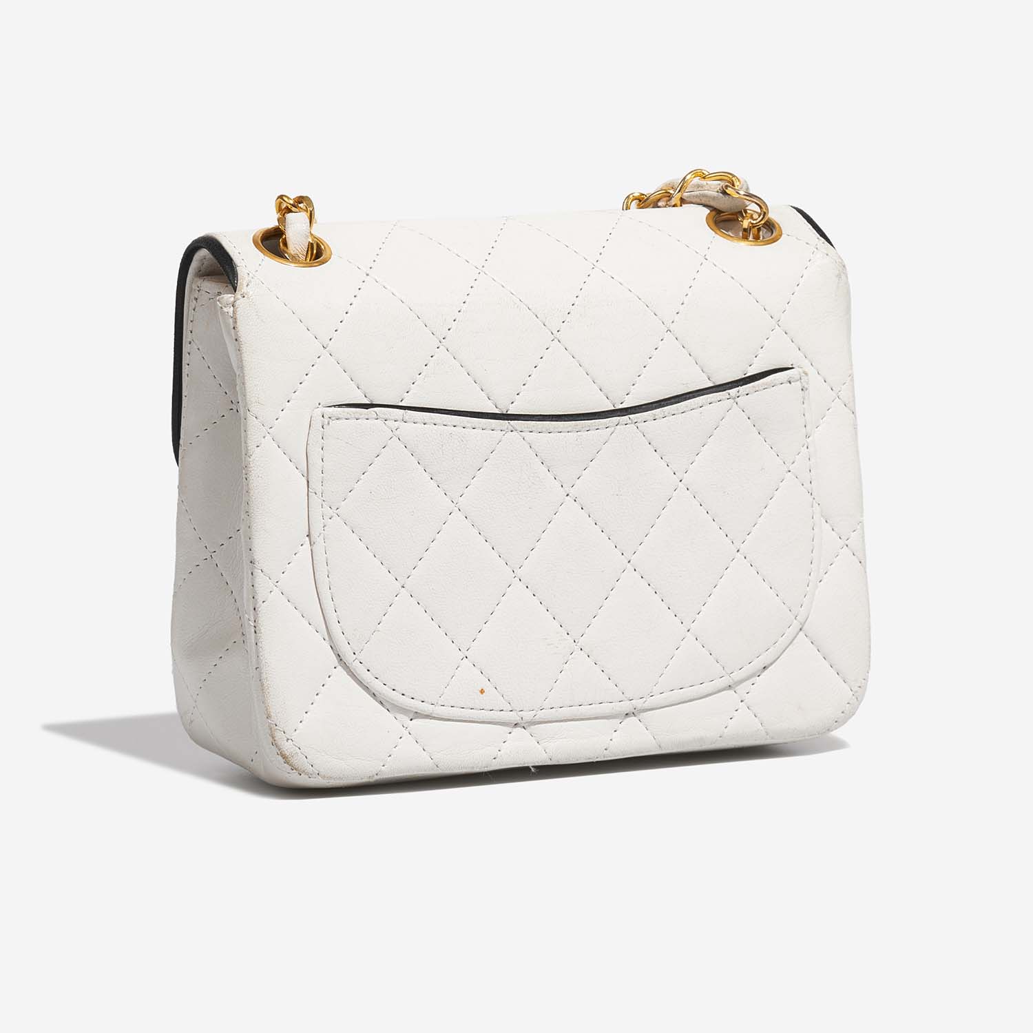Chanel Timeless MiniSquare White 7SB S | Sell your designer bag on Saclab.com