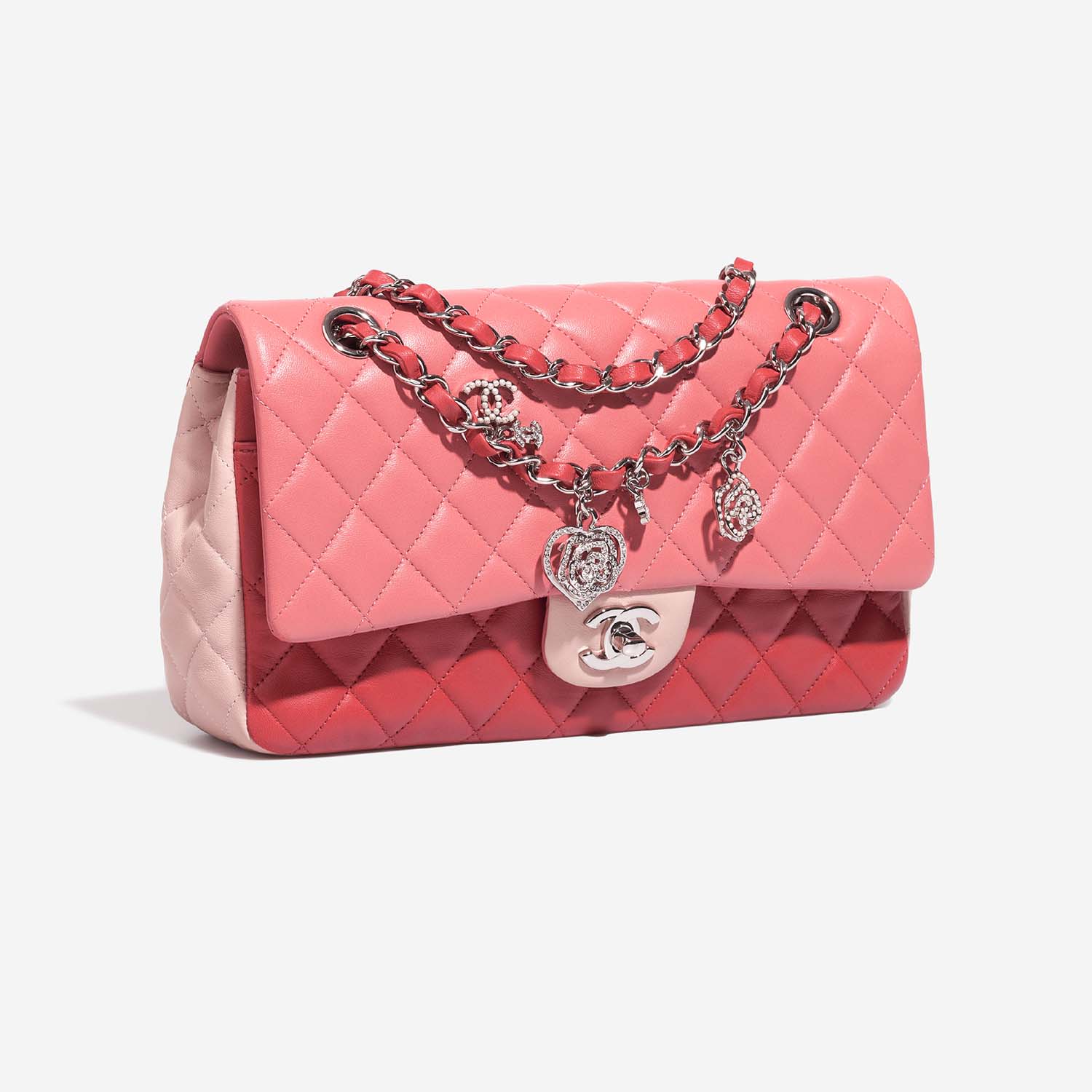 Chanel Timeless Medium Pink Side Front  | Sell your designer bag on Saclab.com