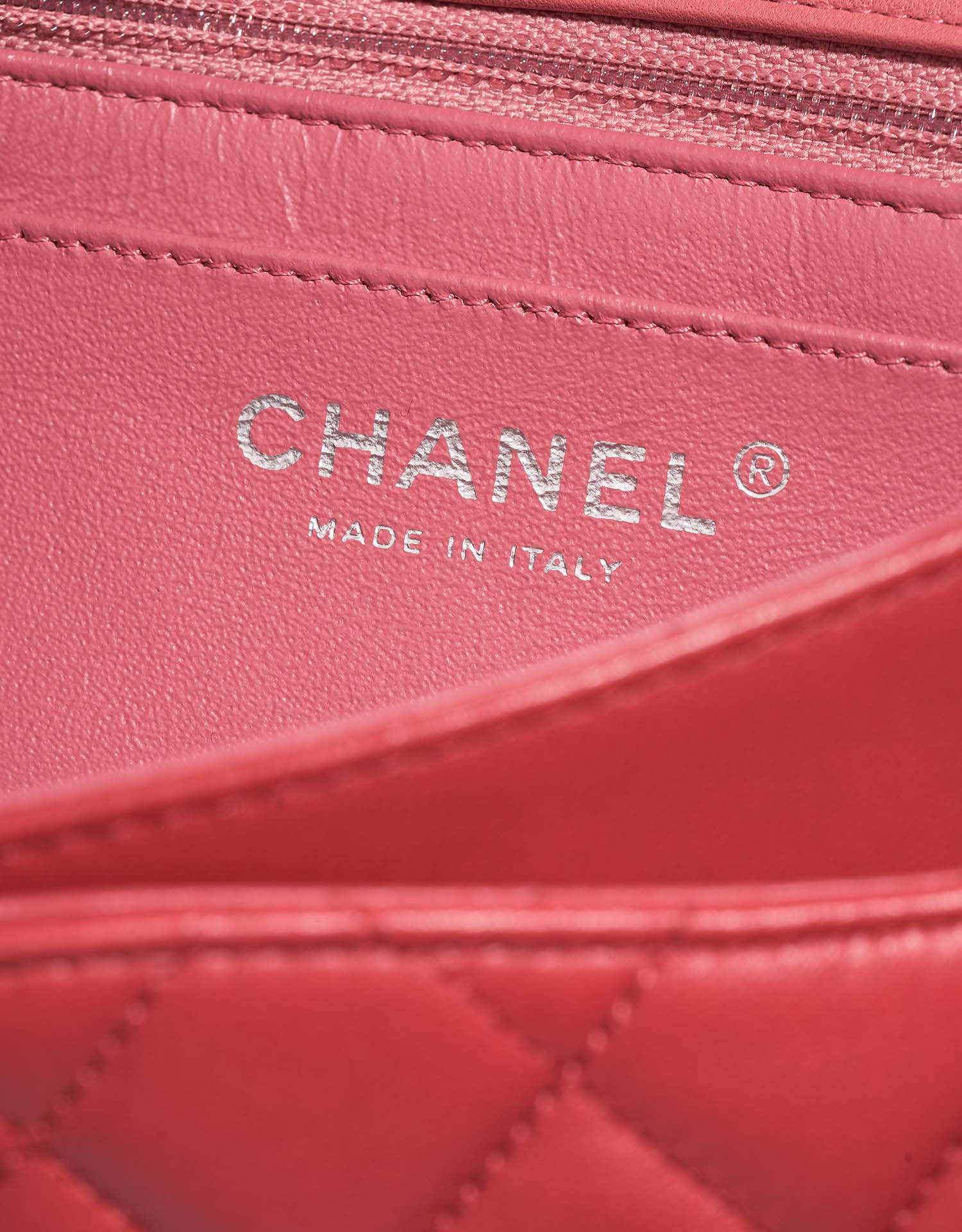 Chanel Timeless Medium Pink Logo  | Sell your designer bag on Saclab.com