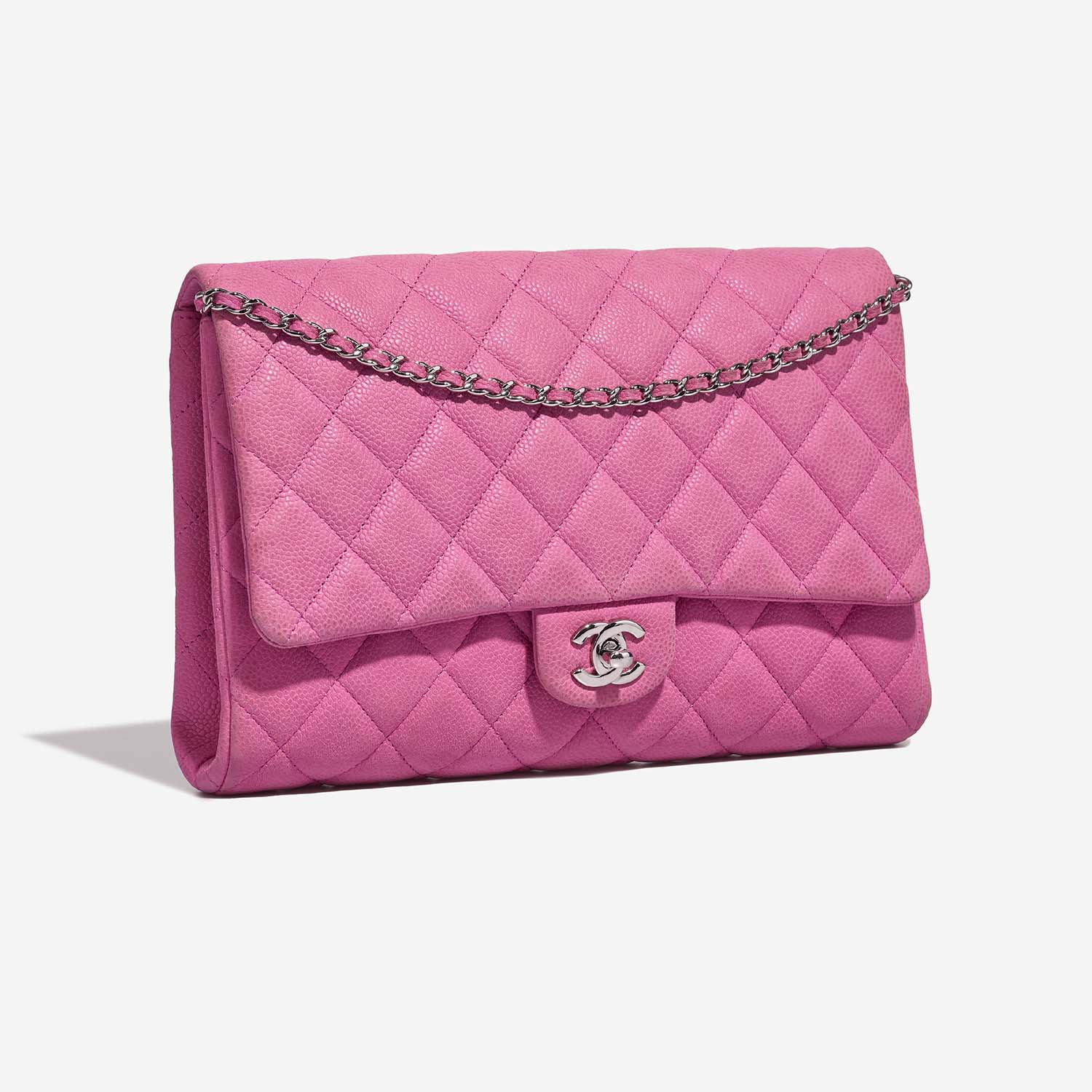 Chanel Mauve Pink-Violet Caviar Classic Timeless Clutch Flap w