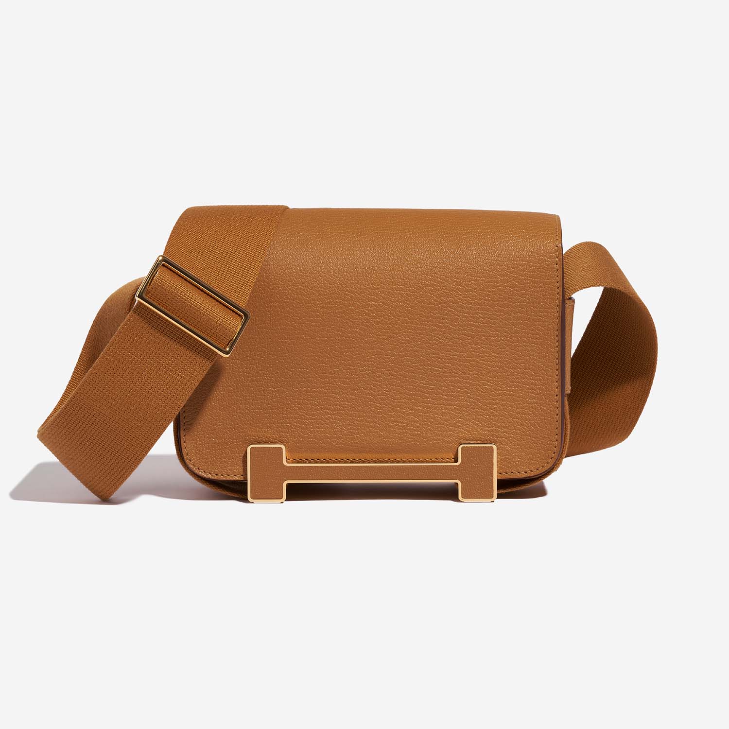 Hermès Geta onesize Caramel Front  | Sell your designer bag on Saclab.com